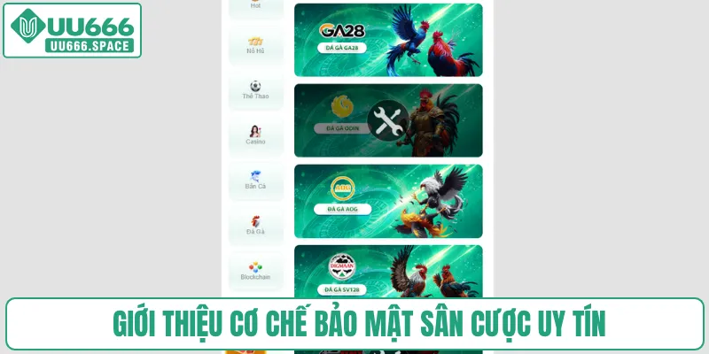 Giới thiệu cơ chế bảo mật sân cược uy tín